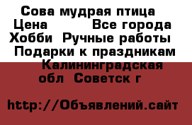 Сова-мудрая птица › Цена ­ 550 - Все города Хобби. Ручные работы » Подарки к праздникам   . Калининградская обл.,Советск г.